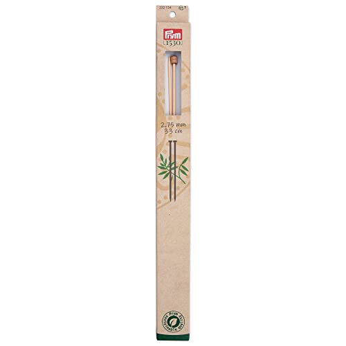 prym-aiguilles-tricoter-simple-pointe-en-bambou-33-cm-2-75-mm-naturel image 4