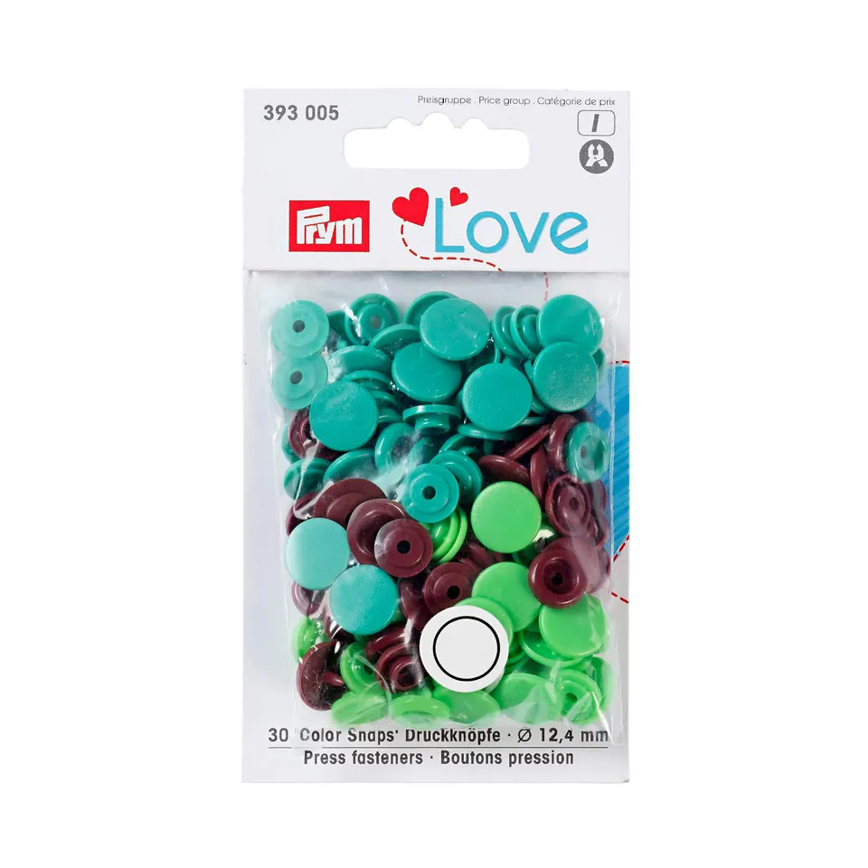 prym-love-color-kst-boutons-pression-12-4-mm-vert-brun image 1