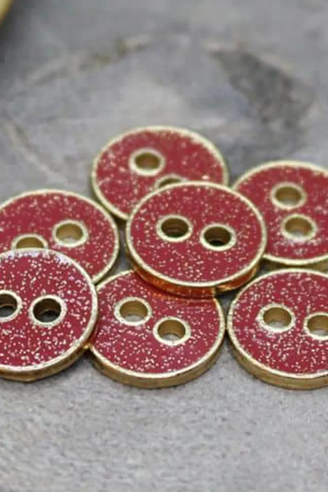 atelier-brunette-boutons-joy-glitter-terracotta-x10-boutons-mercerie image 1