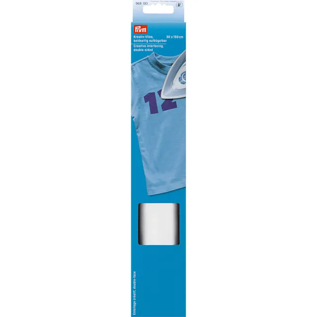 prym-papier-thermocollant-double-face-150-x-30-cm-blanc-968193 image 1
