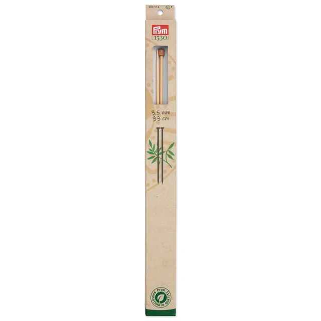 prym-aiguilles-tricoter-bambou-33-cm-3-50-mm-punta-singola image 1