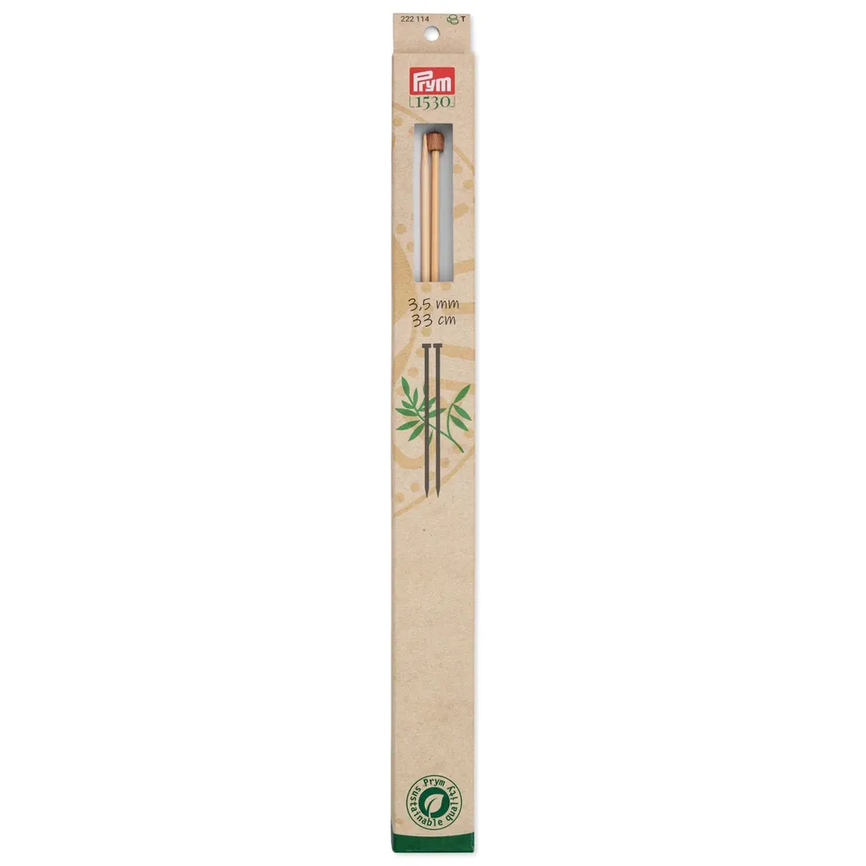 prym-aiguilles-tricoter-bambou-33-cm-3-50-mm-punta-singola image 1