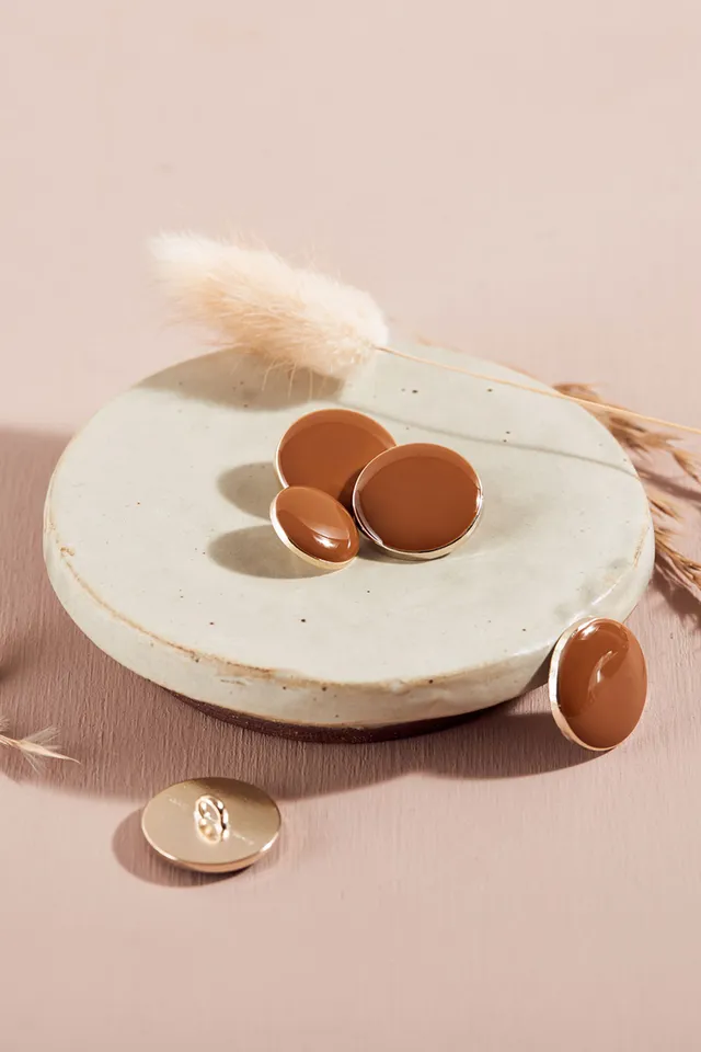 atelier-brunette-boutons-dotty-ochre-mercerie-couture image 1