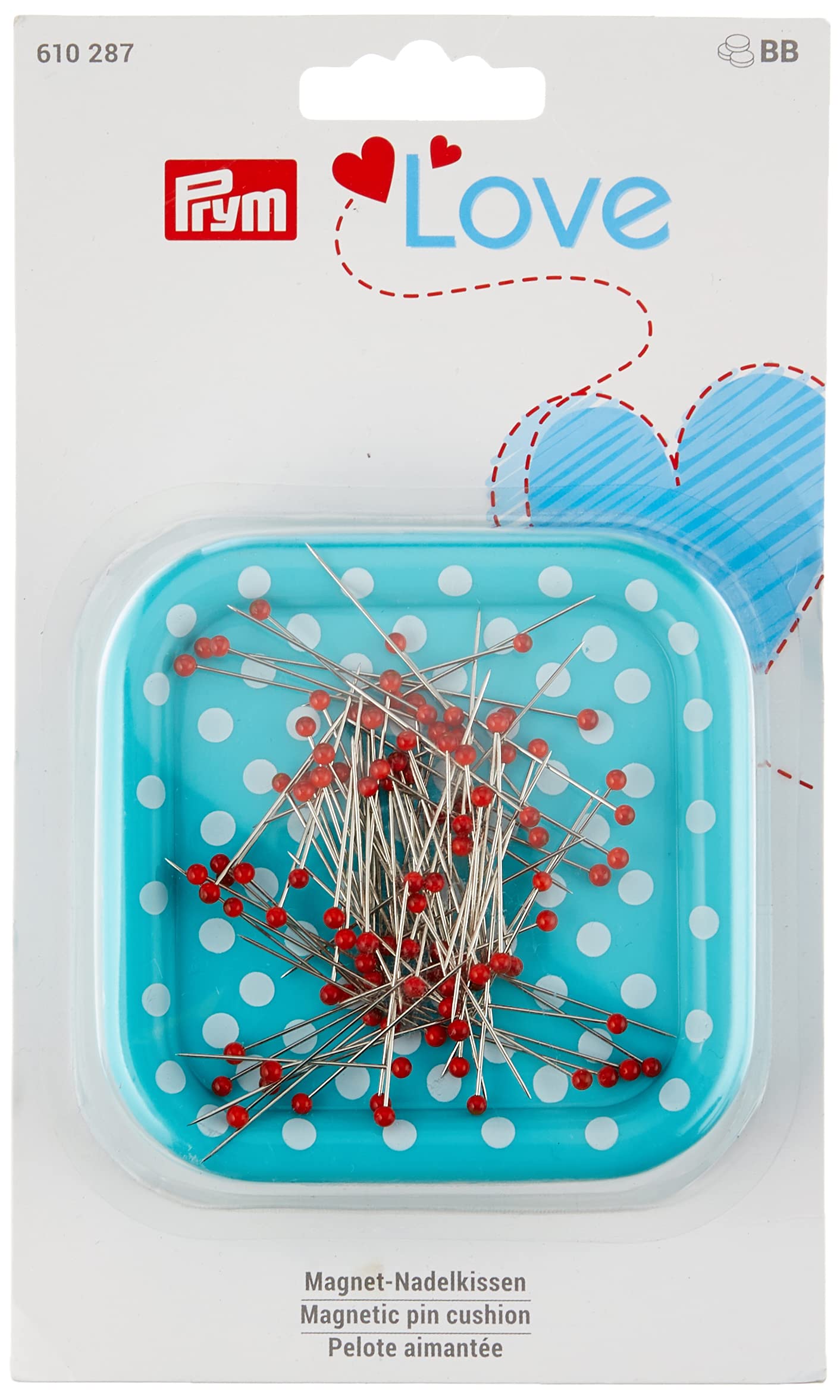 prym-love-coussin-magn-tique-pingles-polka-dot-rouge-9-pingles image 3