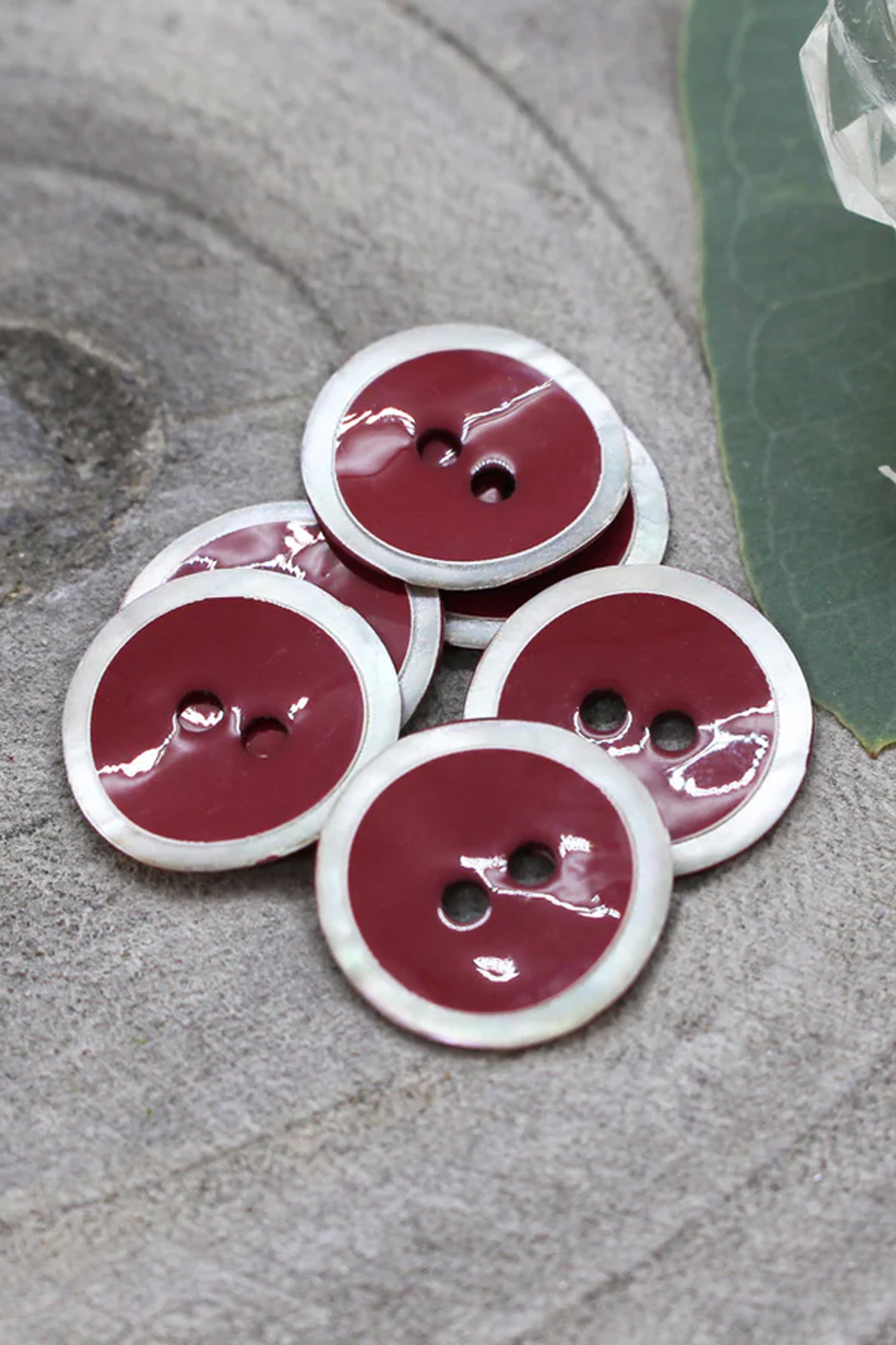 atelier-brunette-boutons-halo-amarante-x10 image 1