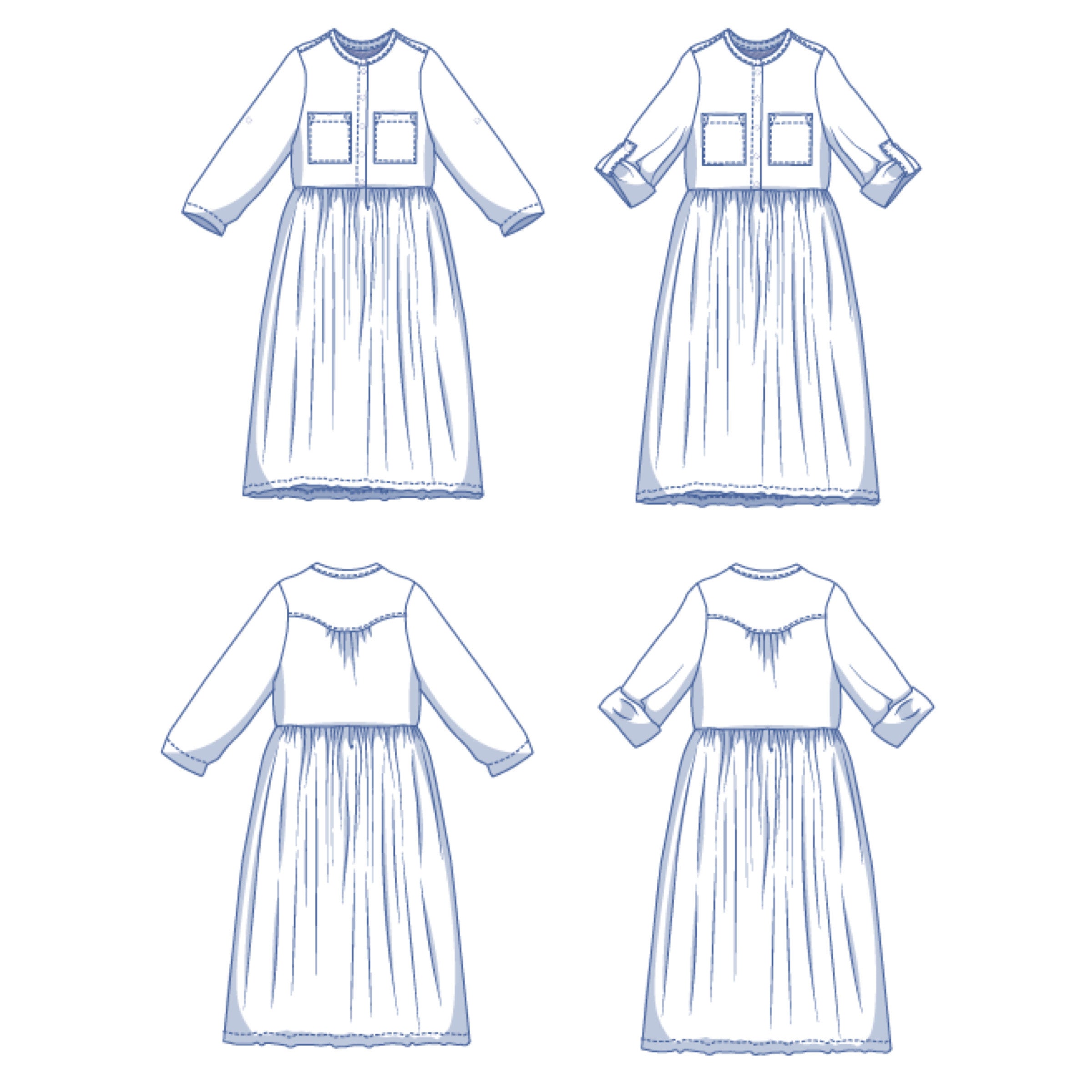 fibre-mood-feliz-robe-patron-de-couture-robe-chemise-jupe-fronc-e image 8