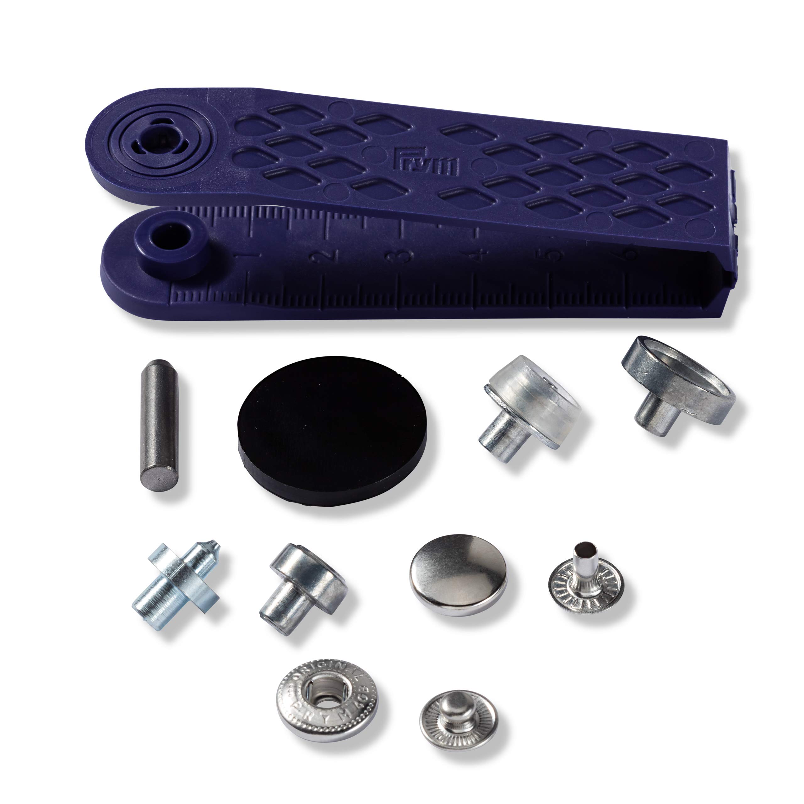prym-boutons-pression-anorak-12-mm-sans-couture-argent-lot-de-10 image 2