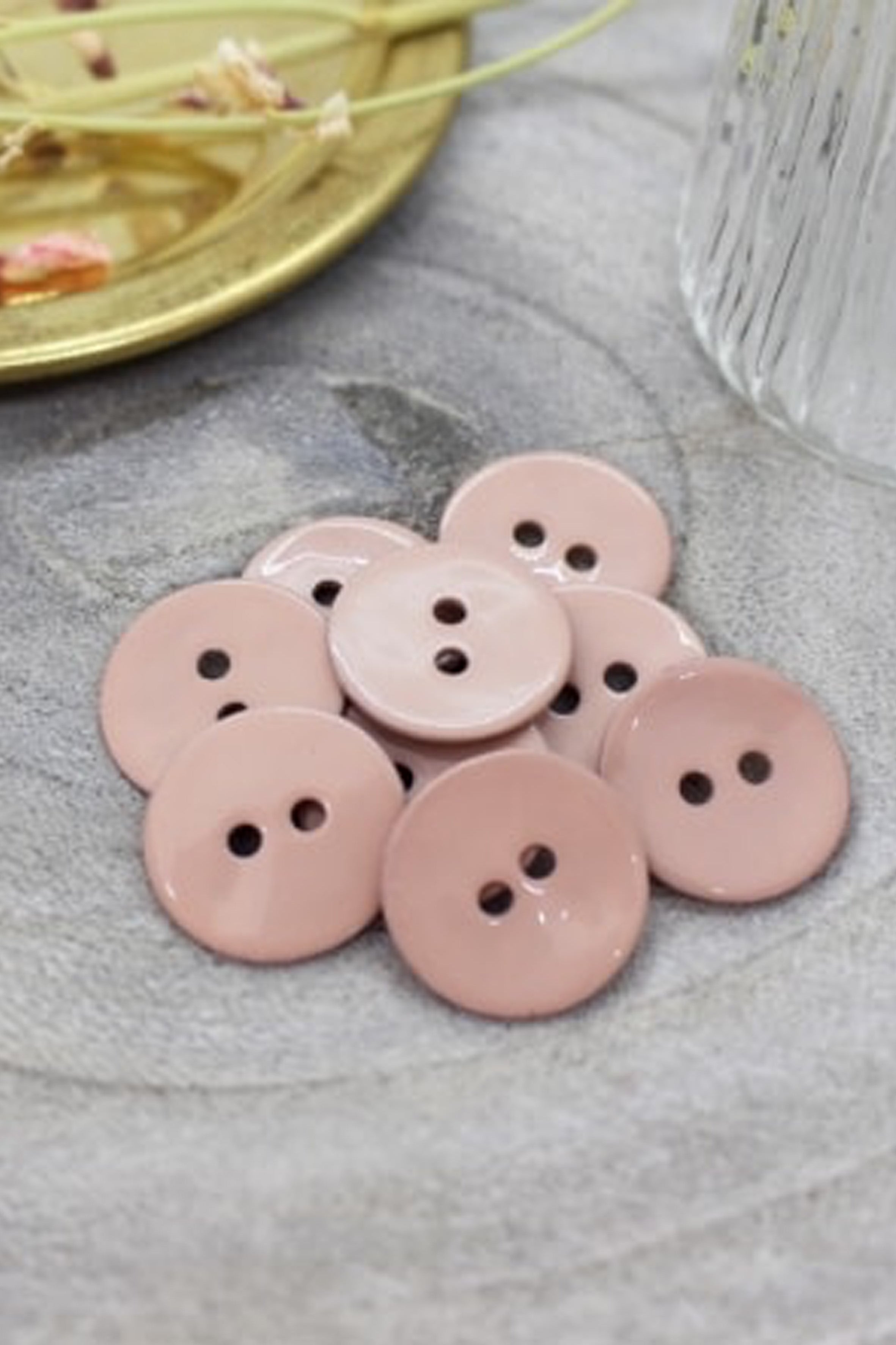 atelier-brunette-boutons-glossy-maple-sandy-sand-x10-mercerie image 1