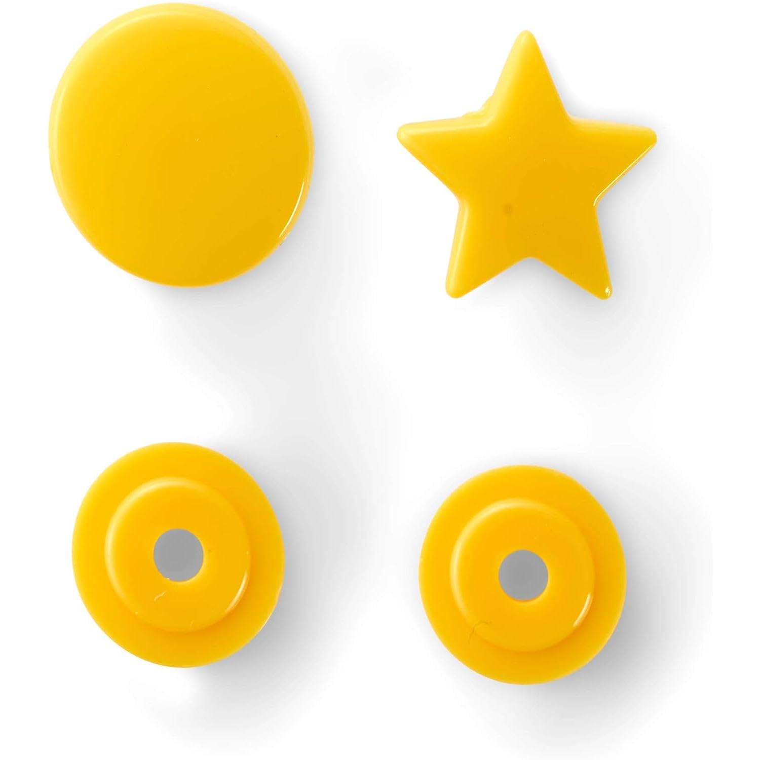 prym-love-393210-color-snaps-bouton-pression-plastique-jaune image 2