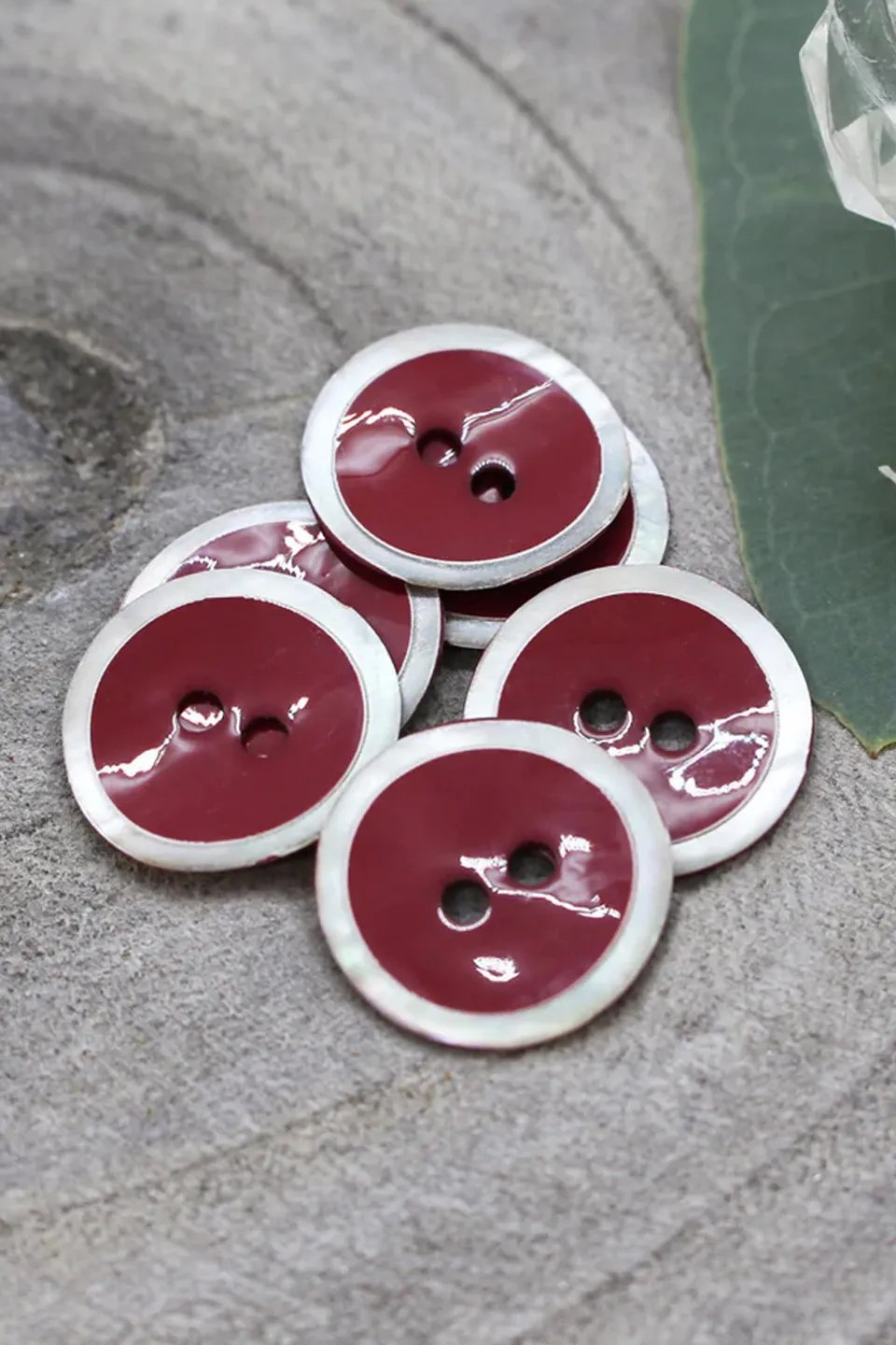 atelier-brunette-boutons-halo-amarante-x10 image 1