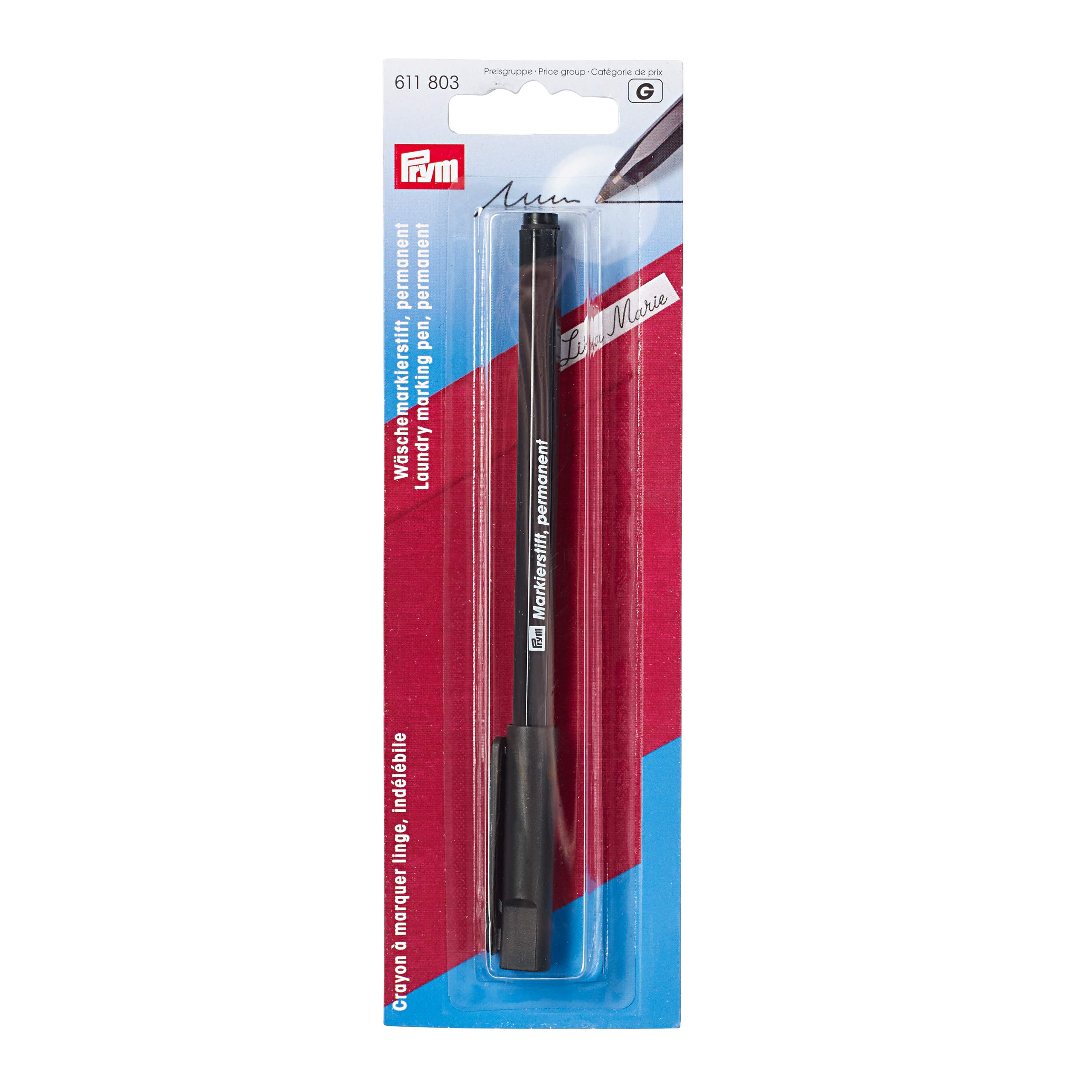 prym-feutre-de-marquage-linge-permanent-noir-pointe-stylo-bille-tissu image 3