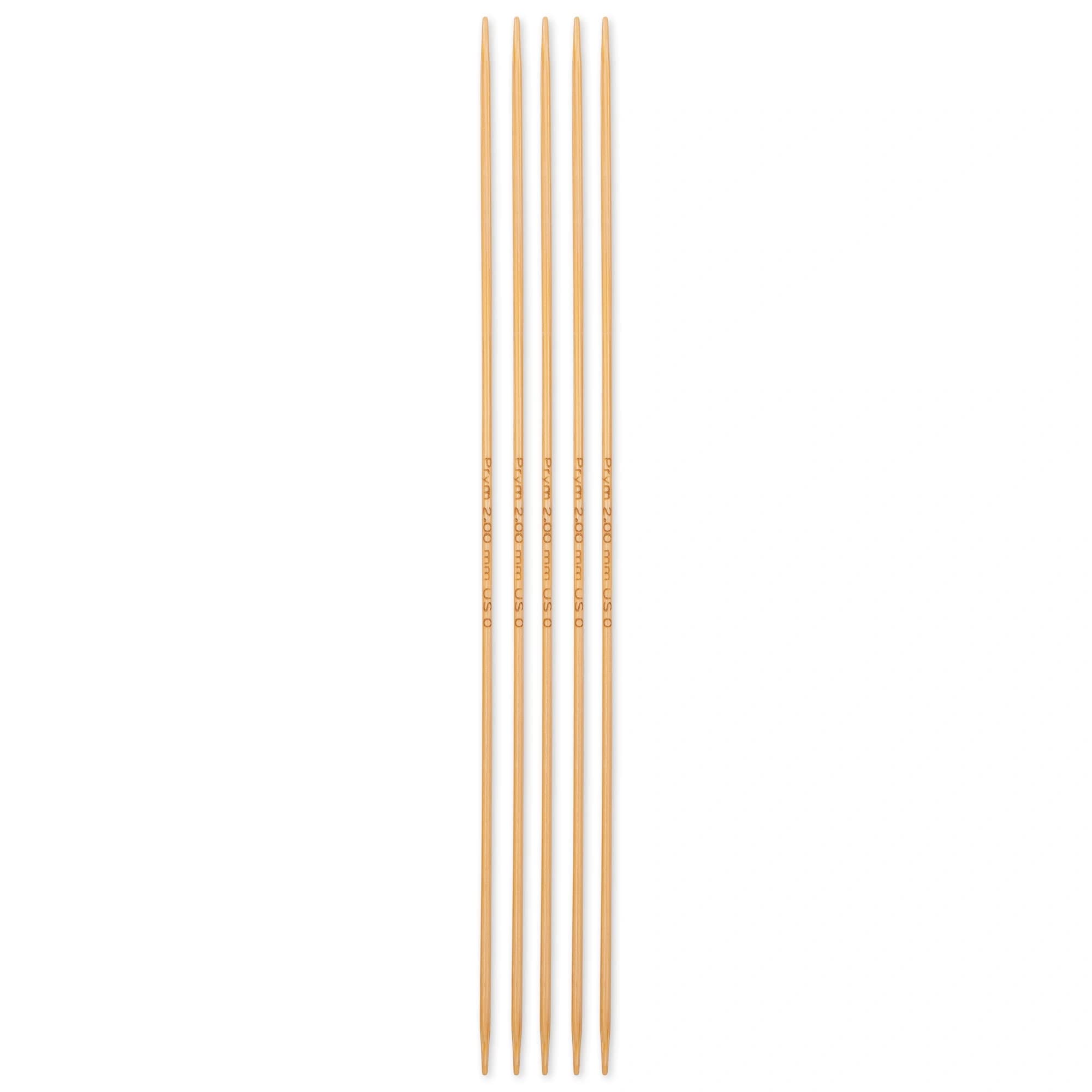 prym-222210-aiguilles-tricoter-double-pointe-en-bambou-20-cm-2-00-mm image 2