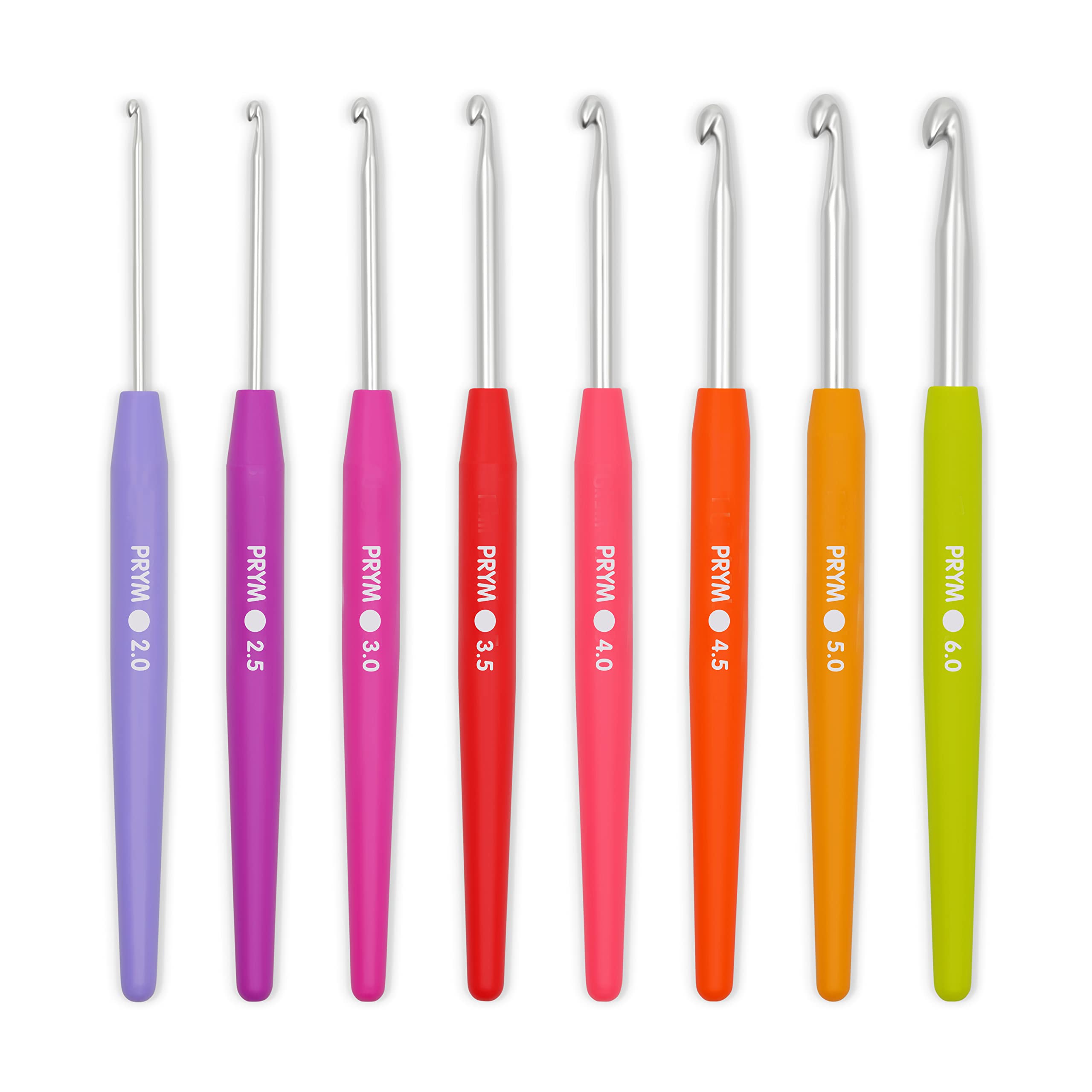 prym-lot-de-8-crochets-en-aluminium-prise-souple-2-6-mm-multicolore image 2