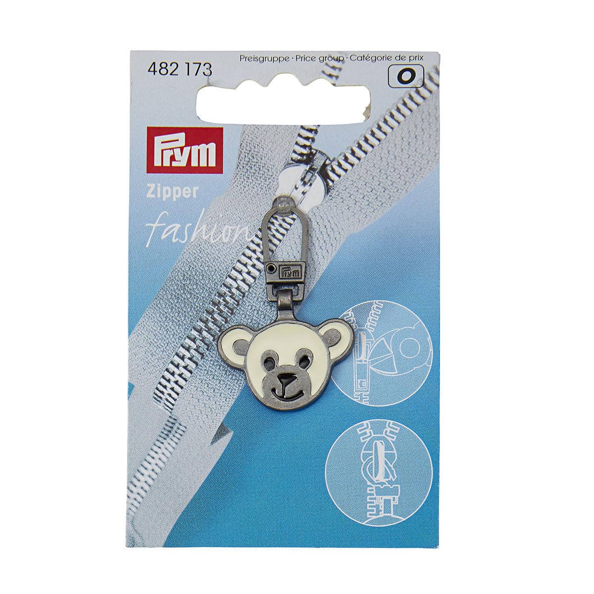 prym-tirette-de-zip-enfant-ourson-anti-rouille image 2