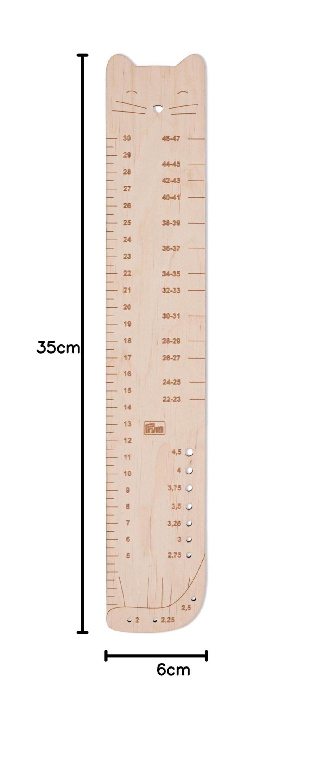 prym-originals-r-gle-chaussettes-60-x-350-mm-naturel-bois image 3