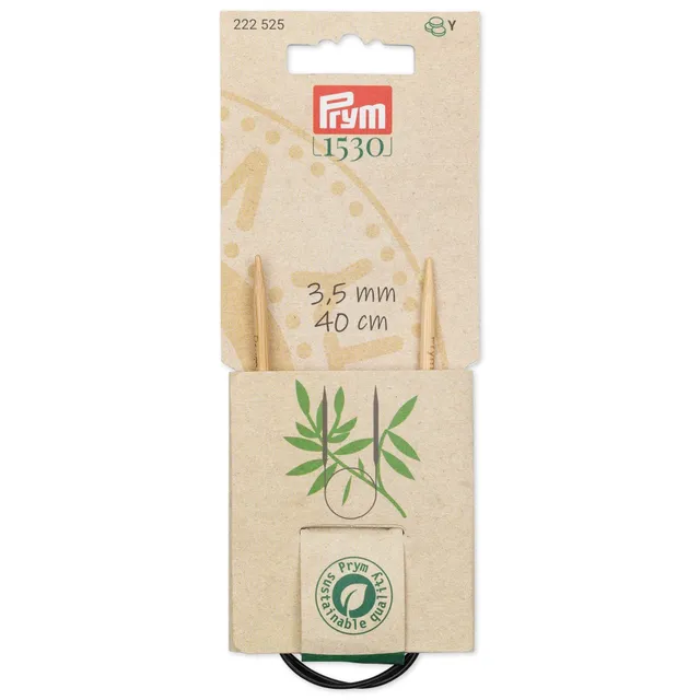 prym-222525-aiguilles-tricoter-circulaires-bambou-40-cm-3-50-mm image 1