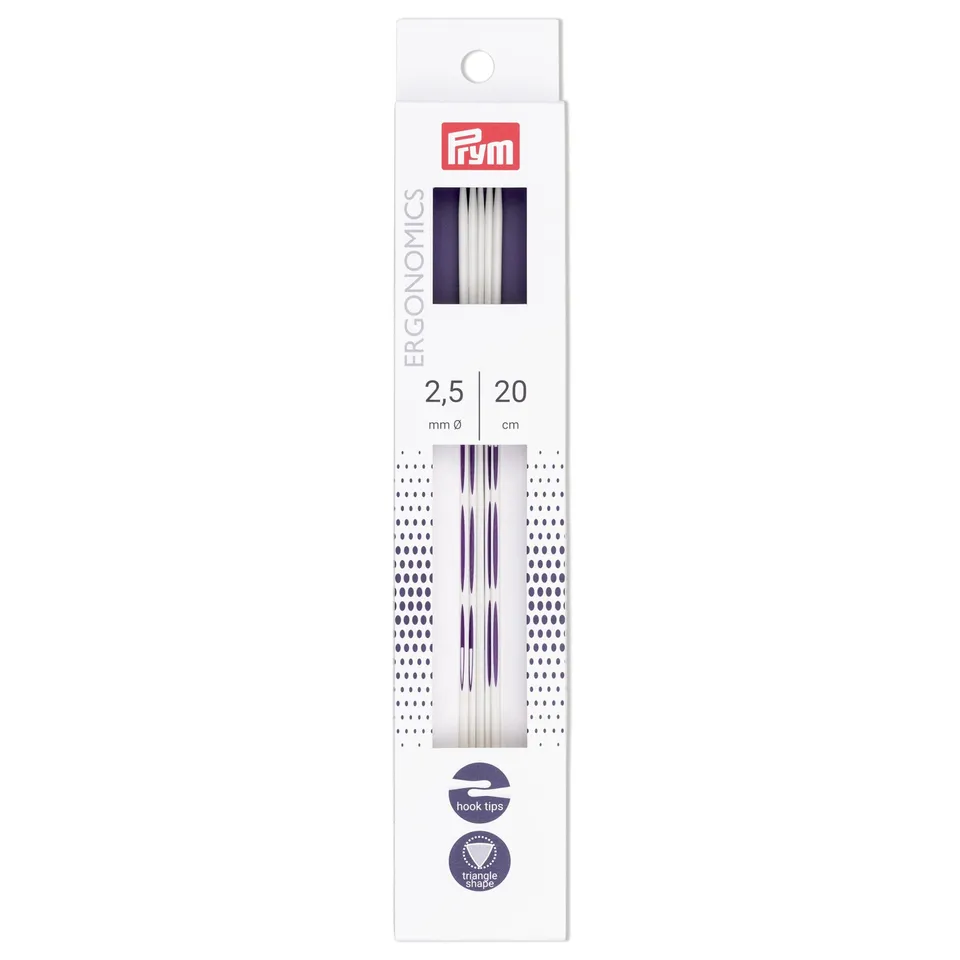 prym-ergonomics-aiguilles-double-pointe-20-cm-2-50-mm image 1