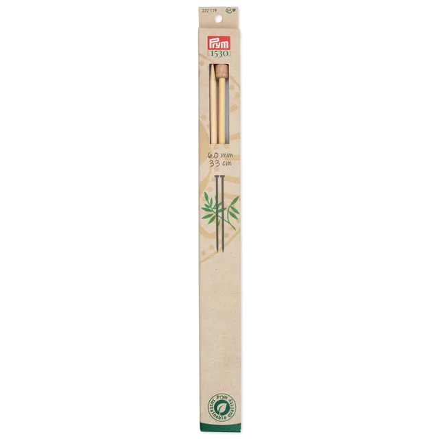 prym-aiguilles-tricoter-1-pointe-bambou-33-cm-6-00-mm image 1