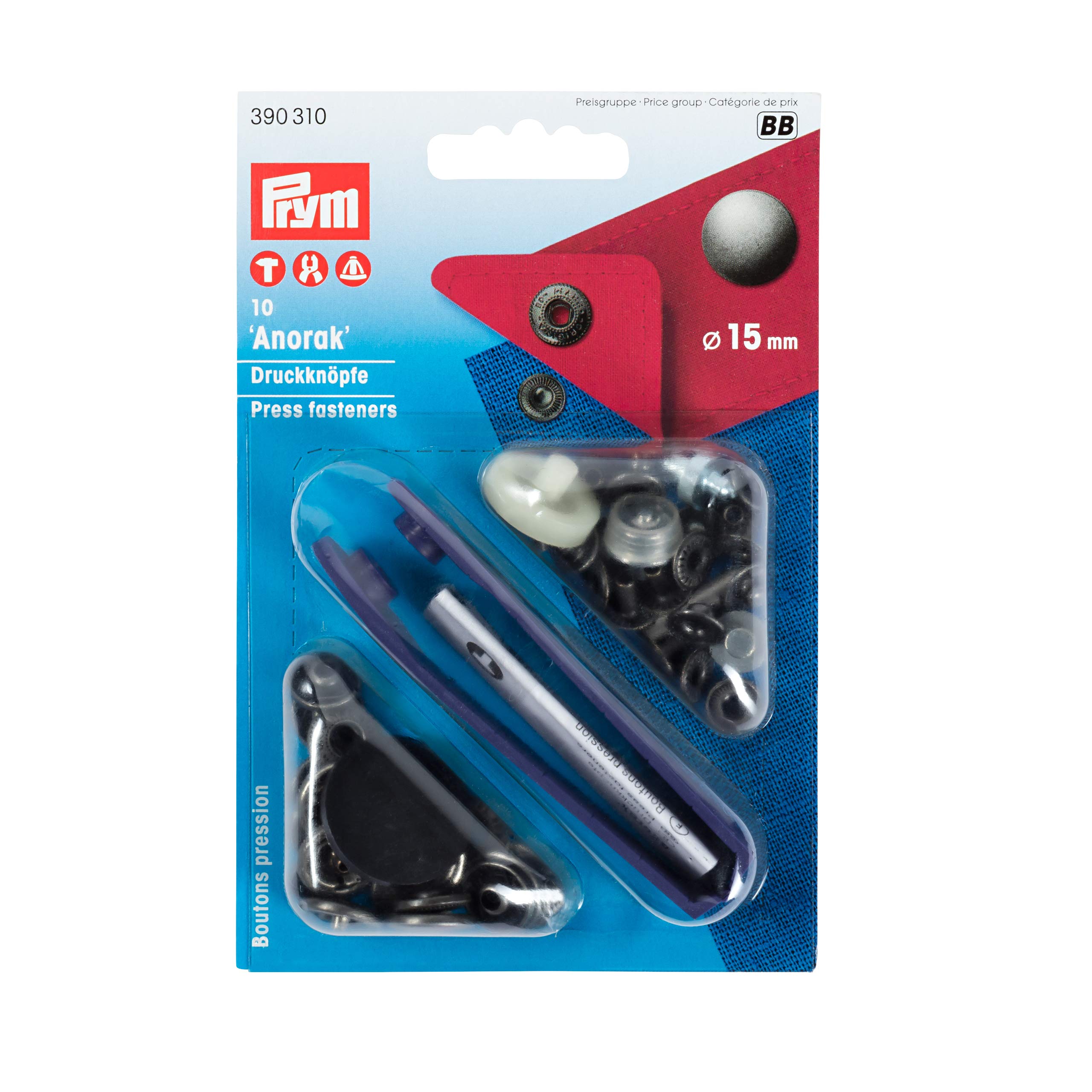 prym-boutons-pression-anorak-15-mm-vieux-laiton-outil-or image 6
