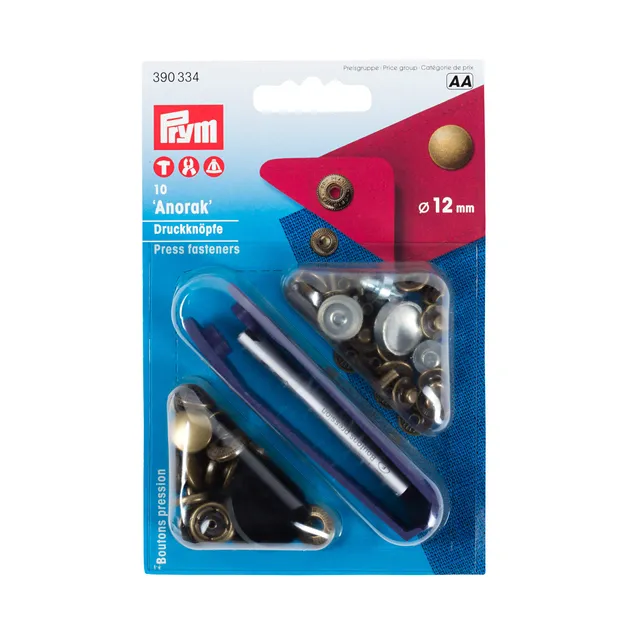 prym-390334-boutons-pression-anorak-laiton-vieilli-12-mm-old-brass image 1