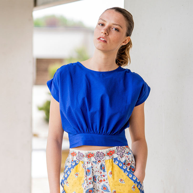 fibre-mood-ines-top-patron-de-couture-top-cropped-fronces-xs-xxxl image 3
