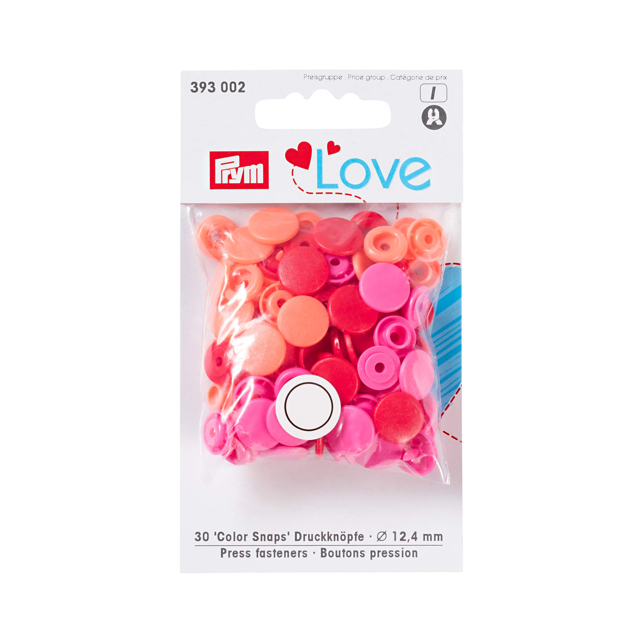 prym-love-bouton-pression-color-snaps-12-4-mm-rouge image 1