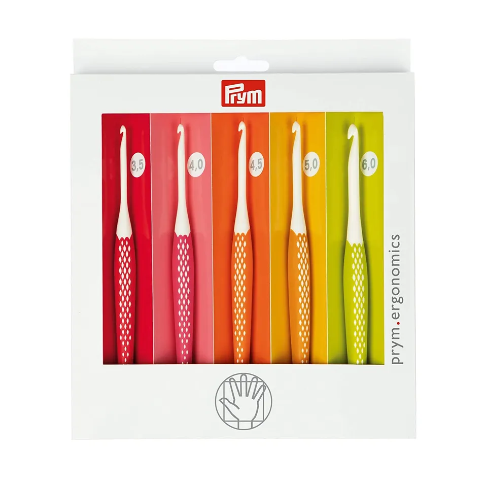 prym-ergonomics-set-5-crochets-3-5-6-0-mm-multicolore image 1