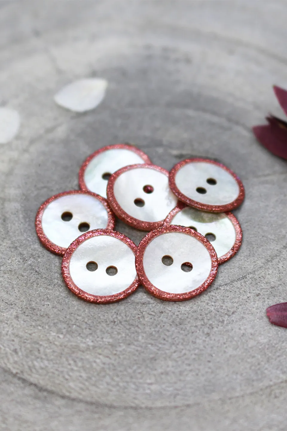 atelier-brunette-boutons-glitz-terracotta-x10-nacre-akoya image 1