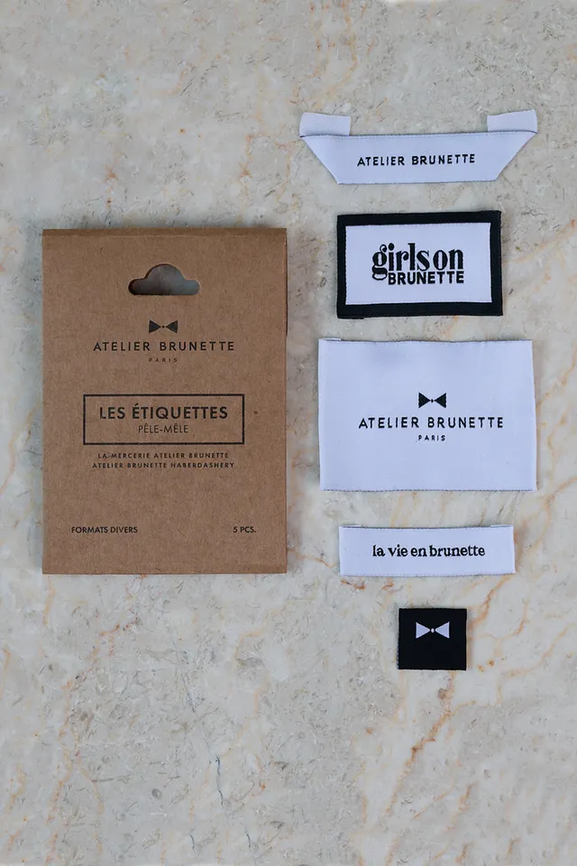 atelier-brunette-pack-tiquettes-p-le-m-le-lot-de-5-tiquettes-tiss-es image 1