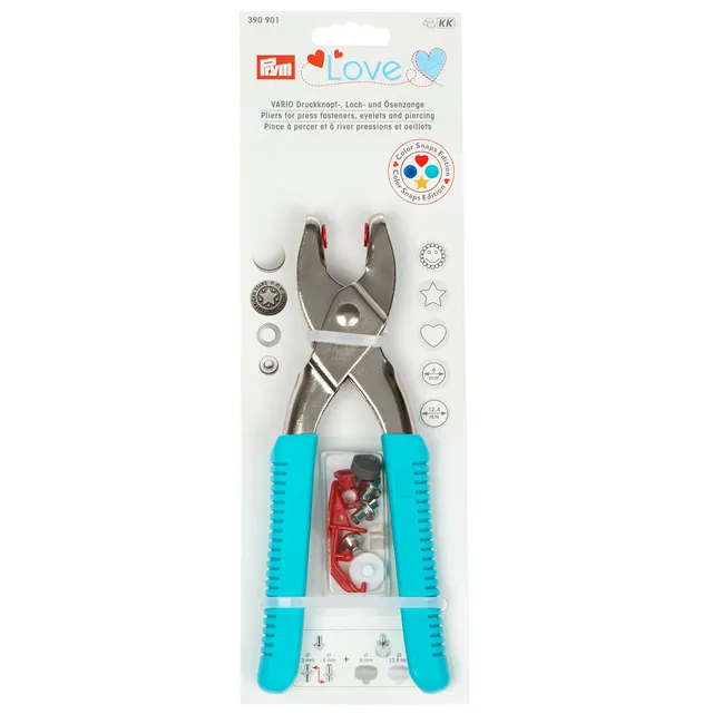 prym-love-vario-pince-percer-et-river-turquoise-avec-outils-colorsnaps image 1