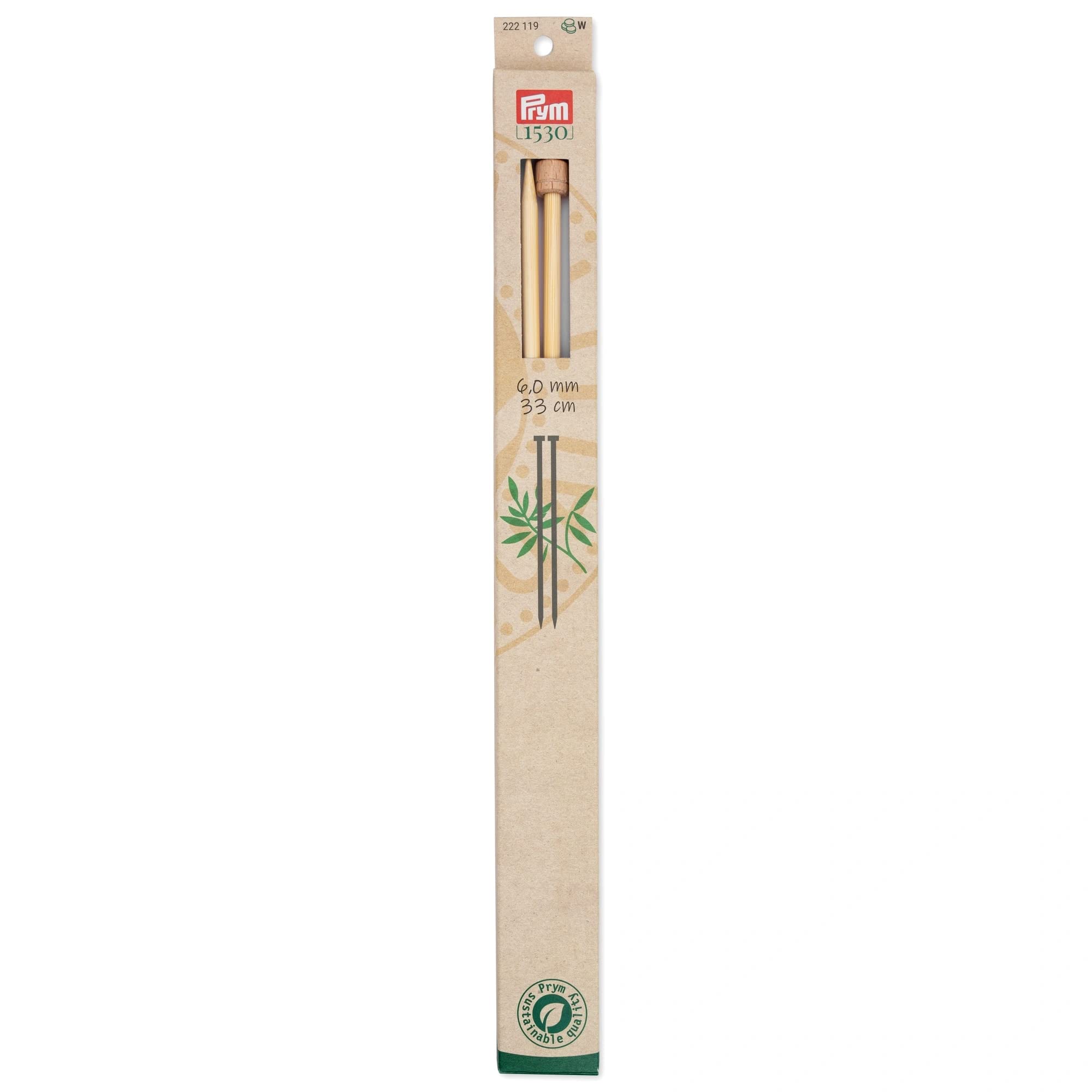prym-aiguilles-tricoter-1-pointe-bambou-33-cm-6-00-mm image 1