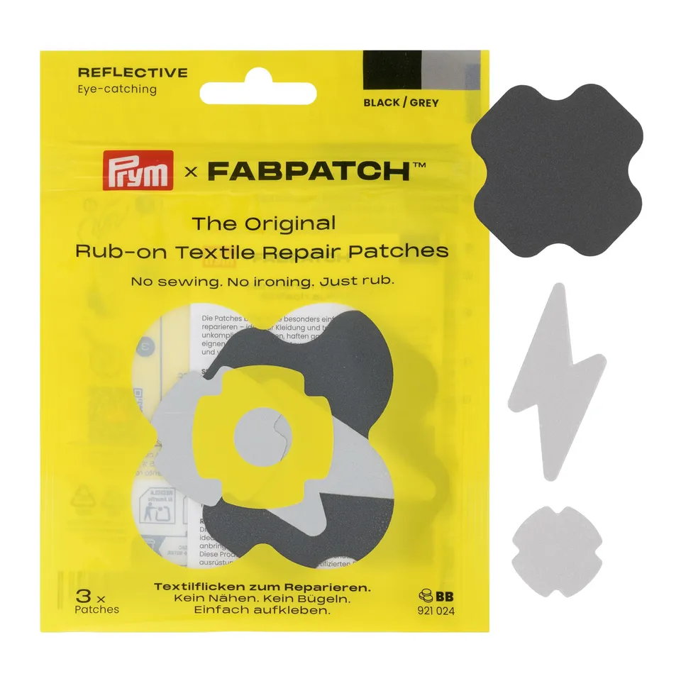 prym-fabpatch-921024-lot-de-3-patchs-r-fl-chissants-autocollants-noir-gris image 1