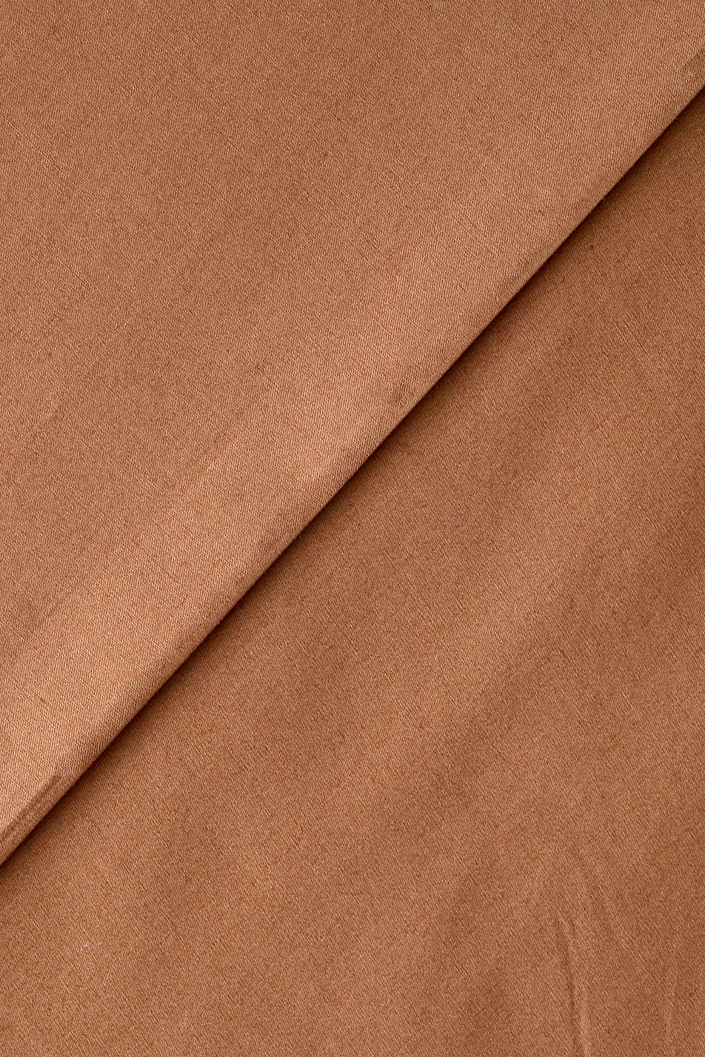 atelier-brunette-tissu-popeline-pecan-pie-coton-uni-brun image 2