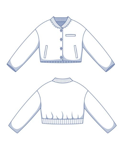 fibre-mood-judith-patron-de-couture-veste-bomber-boutons-xs-xxxl image 6