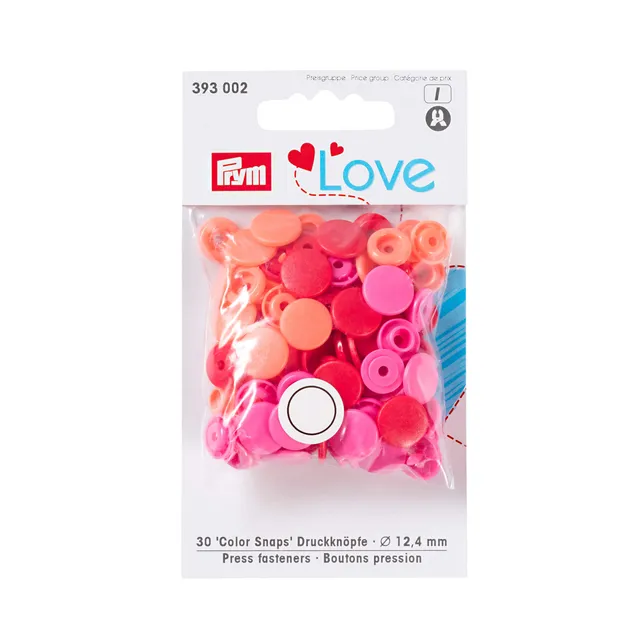 prym-love-bouton-pression-color-snaps-12-4-mm-rouge image 1