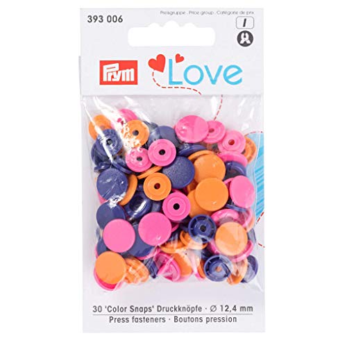 prym-love-boutons-pression-polyester-12-4-mm-orange-rose-violet image 3