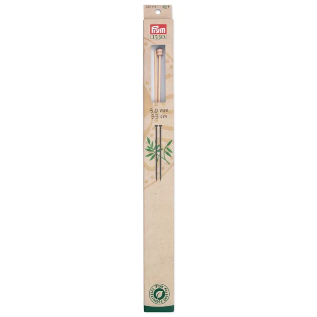 prym-aiguilles-tricoter-1-pointe-bambou-33-cm-3-00-mm image 1