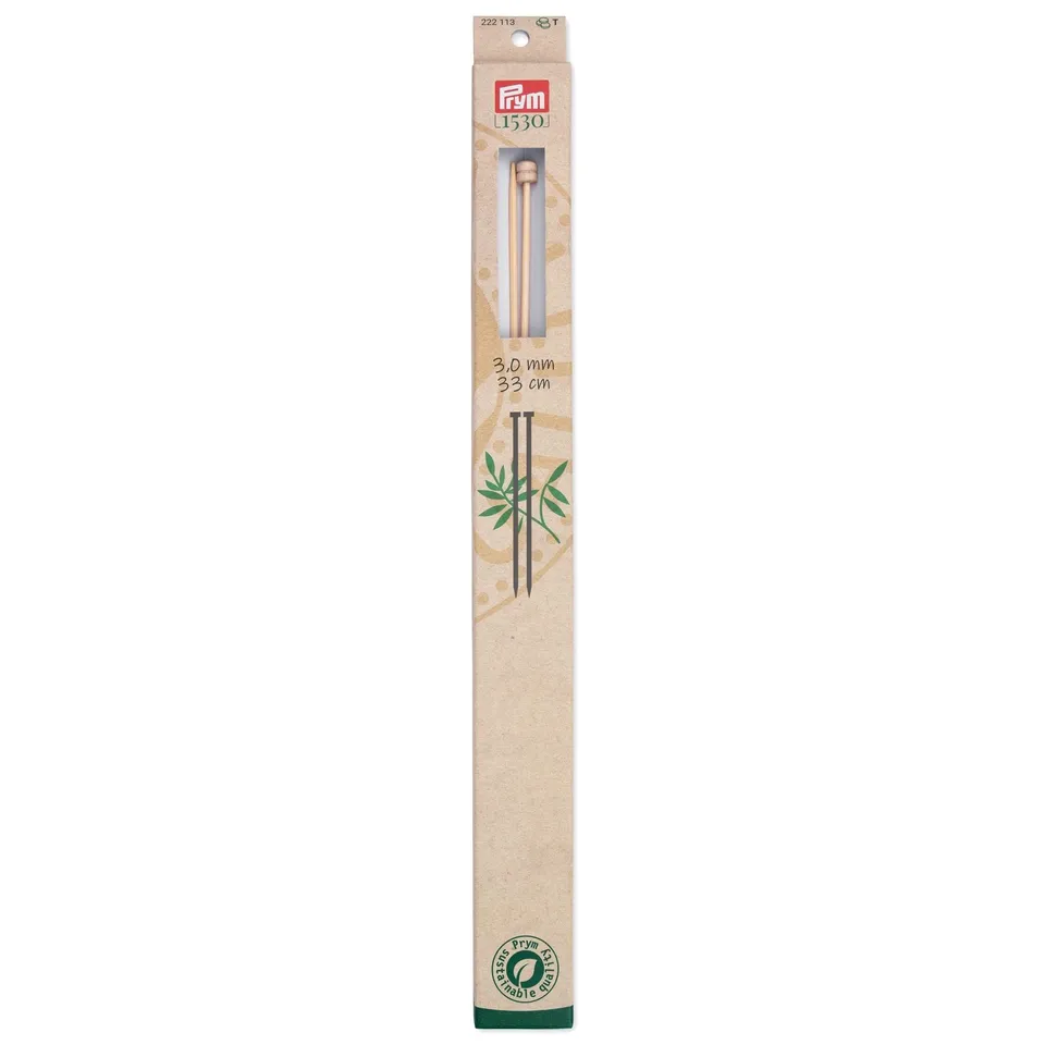 prym-aiguilles-tricoter-1-pointe-bambou-33-cm-3-00-mm image 1