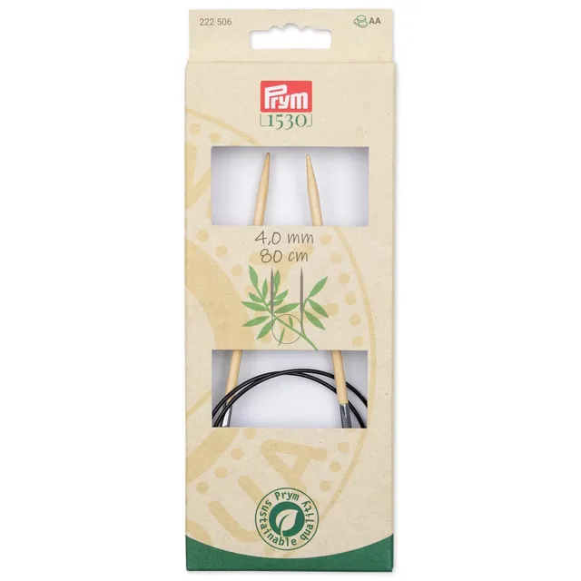 prym-222506-aiguilles-tricoter-circulaires-bambou-80-cm-4-00-mm image 1