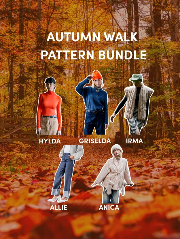 fibre-mood-pack-balade-automnale-5-patrons-femme-automne image 1