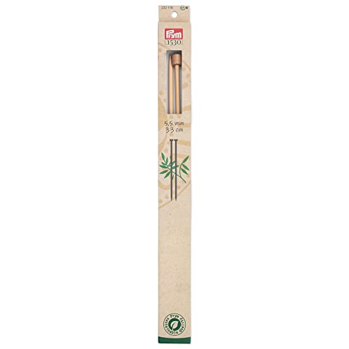 prym-1530-aiguille-tricoter-pointe-unique-bambou-33-cm-5-50-mm-naturel image 4