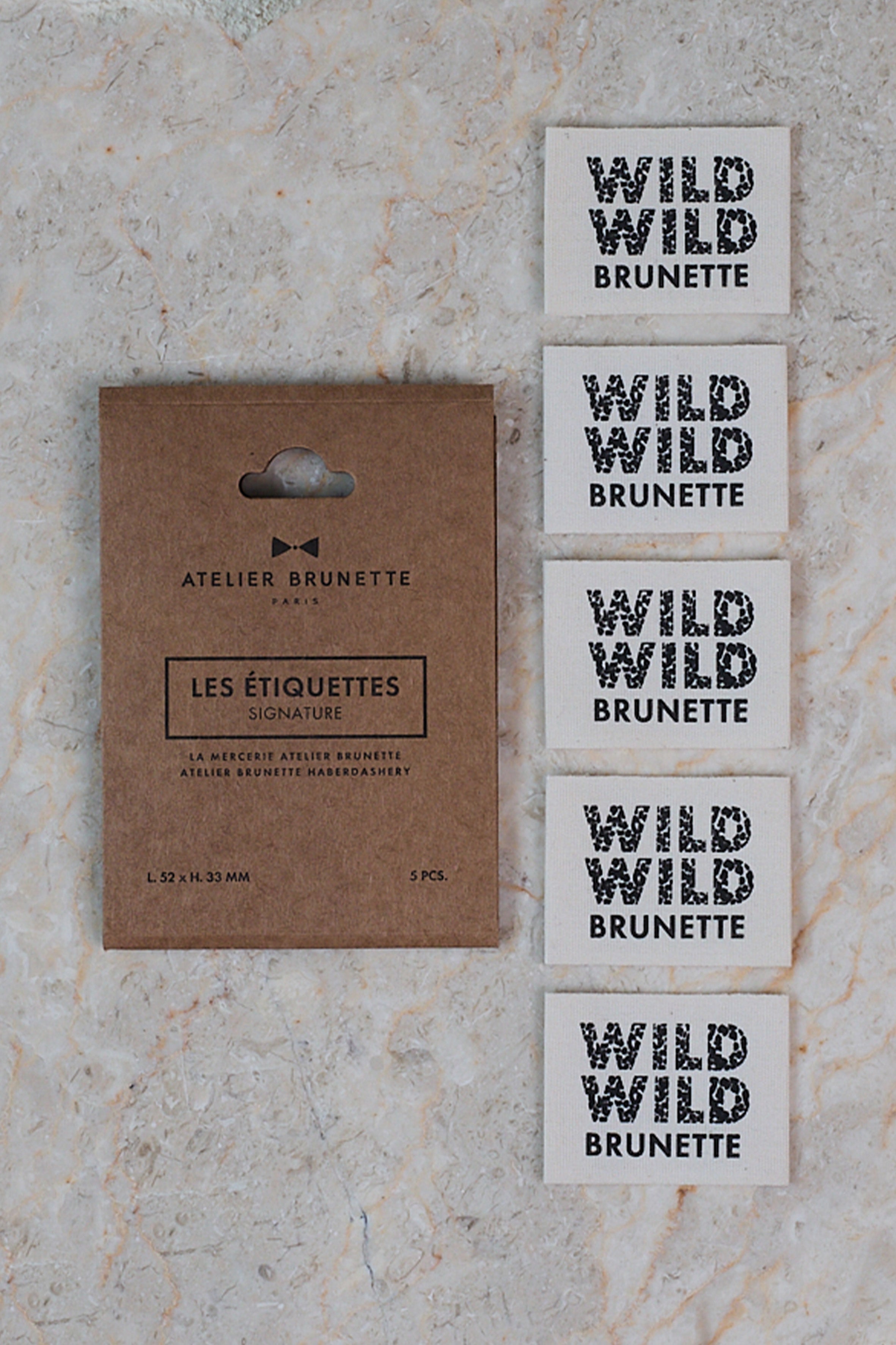 atelier-brunette-pack-tiquettes-wild-wild-brunette-lot-de-5 image 1