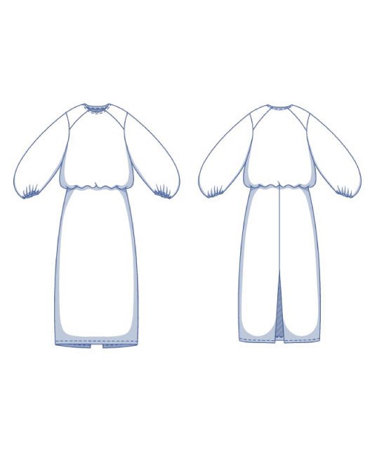 fibre-mood-onyx-robe-patron-de-couture-robe-taille-lastiqu-e-fente-dos image 6