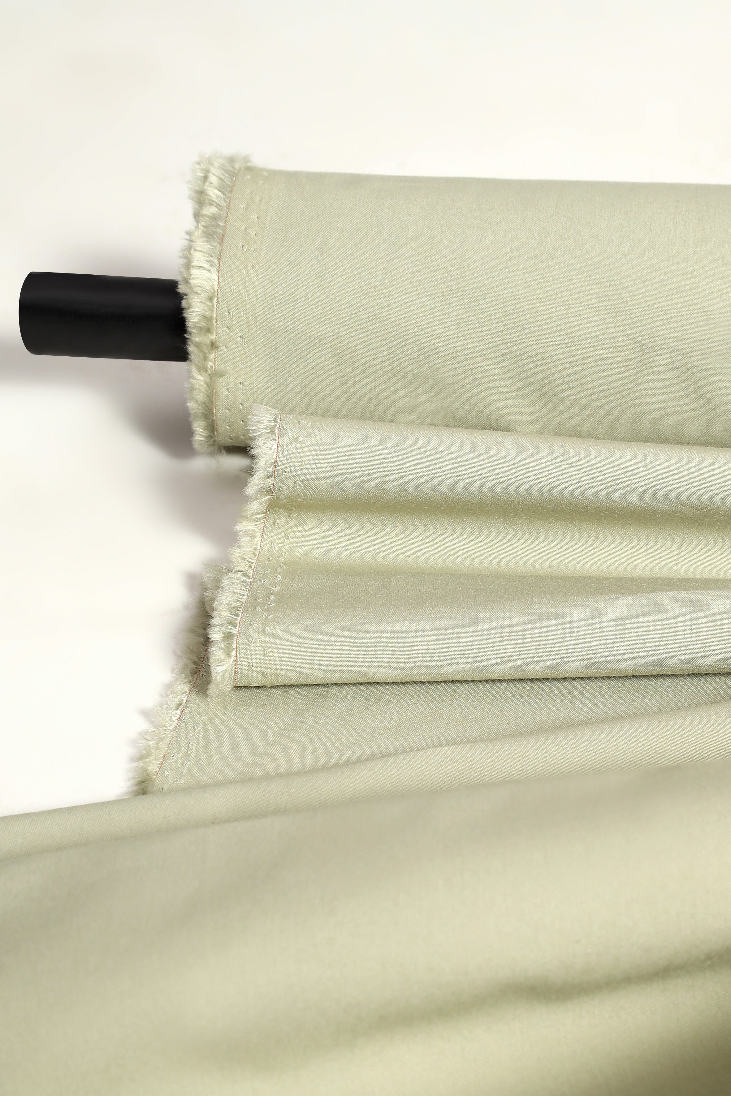 atelier-brunette-coton-bambou-tissu-uni-mineral-green image 1