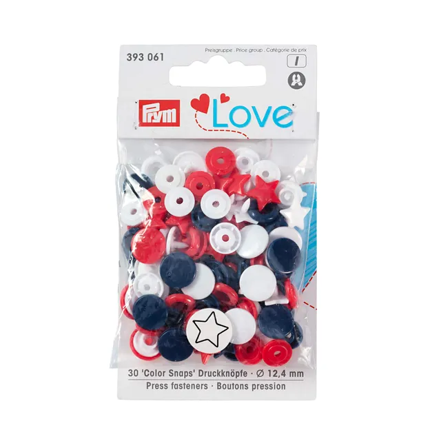 prym-love-colorsnaps-star-12-4-mm-rouge-blanc-marine-30-pi-ces image 1