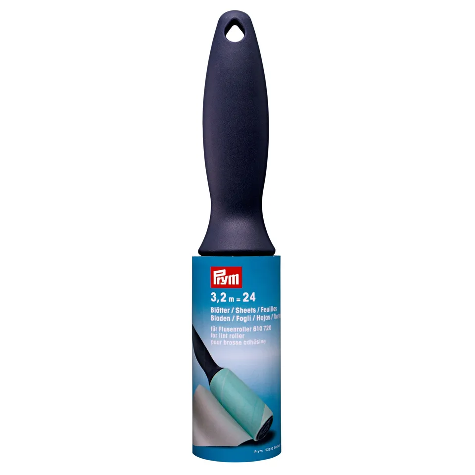prym-brosse-adh-sive-610720-rouleau-anti-peluches-bleu-prune image 1