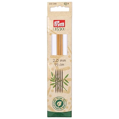 prym-aiguilles-double-pointes-bambou-naturel-set-de-5-pi-ces image 4