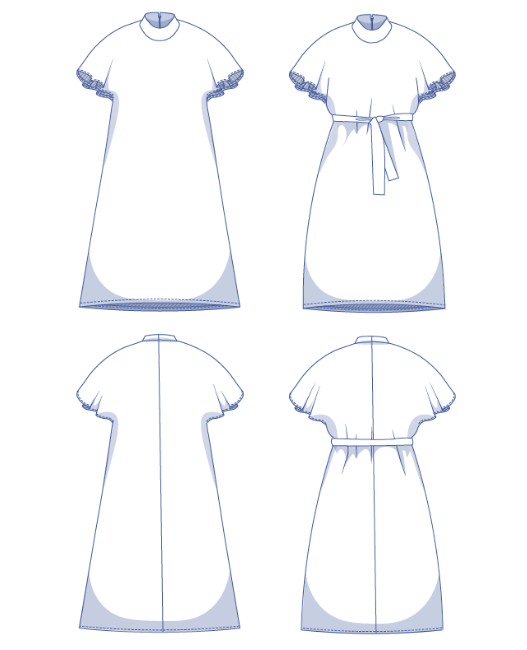 fibre-mood-dora-robe-patron-de-couture-femme-manches-papillon image 5