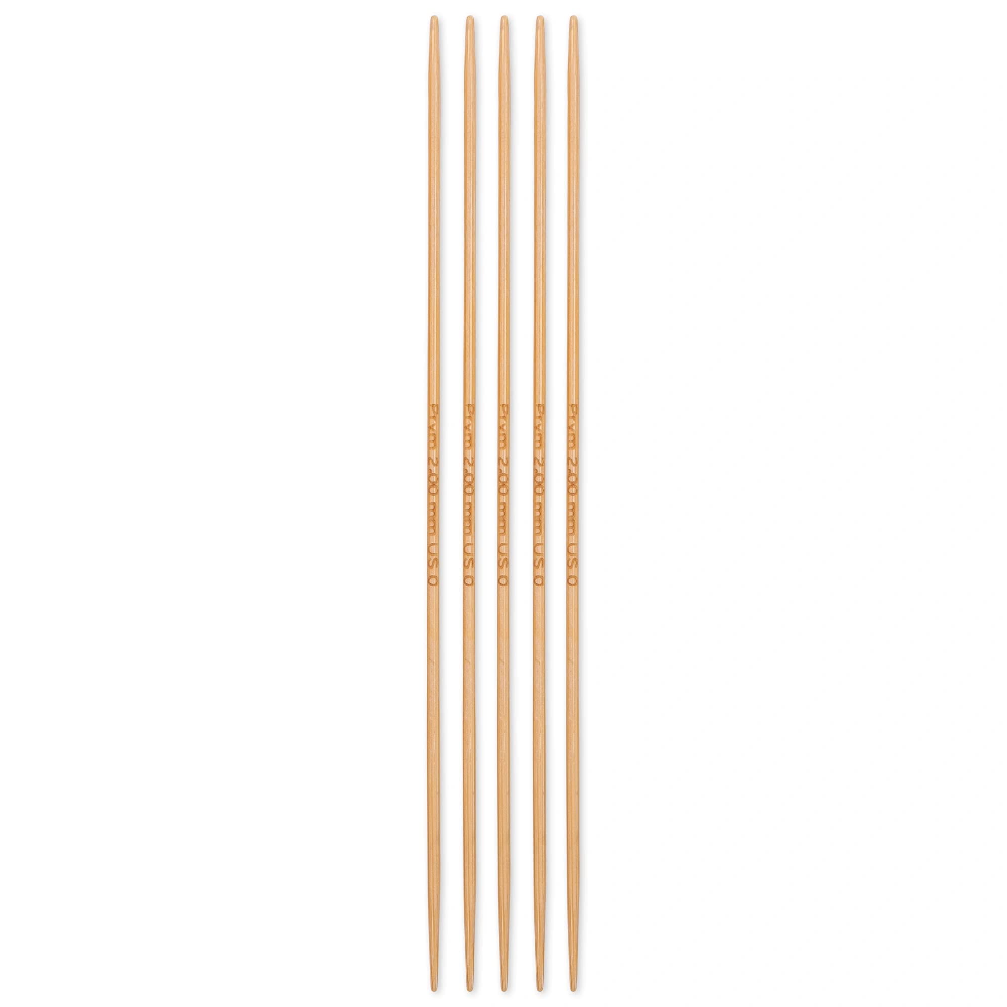 prym-aiguilles-double-pointes-bambou-naturel-set-de-5-pi-ces image 2