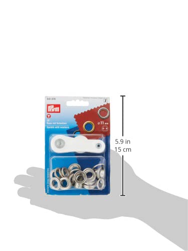prym-541370-illets-avec-rondelles-laiton-argent-11-mm-lot-de-15 image 6